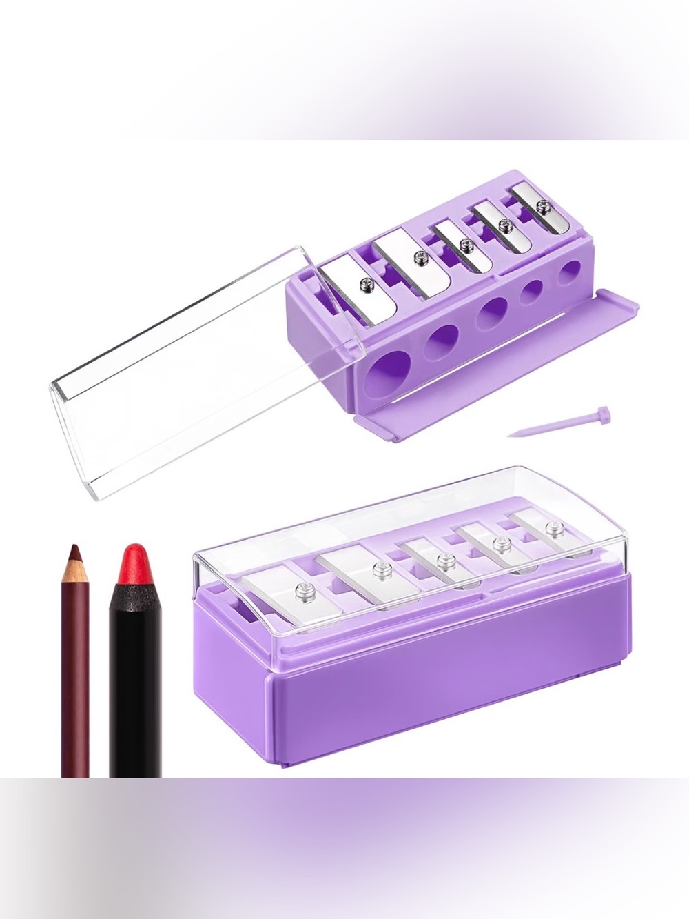 MAKEUP SHARPENER THE BEST! Actually works and doesn’t destroy pencil tips 5 size